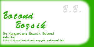 botond bozsik business card